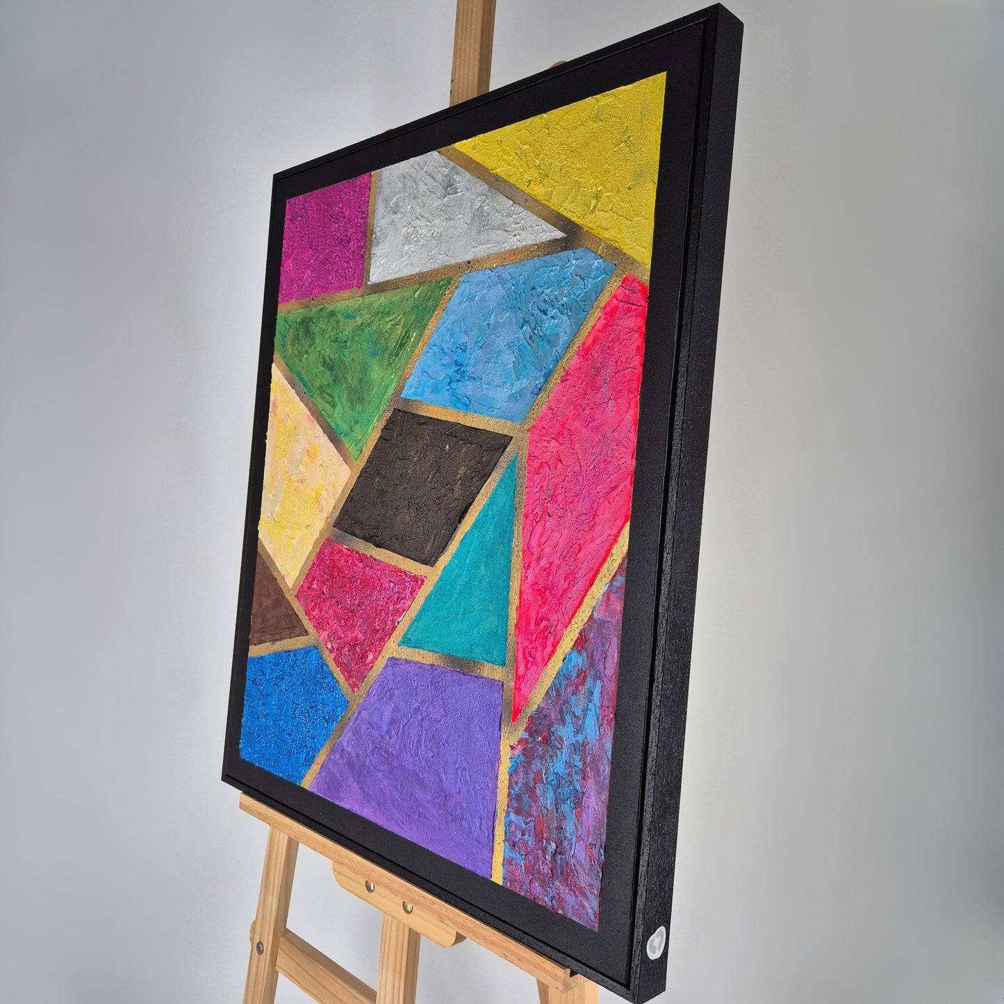 Prismatica - Original Textured Acrylic Art - Painting on Canvas - Colorful Contemporary Abstract Wall Art
