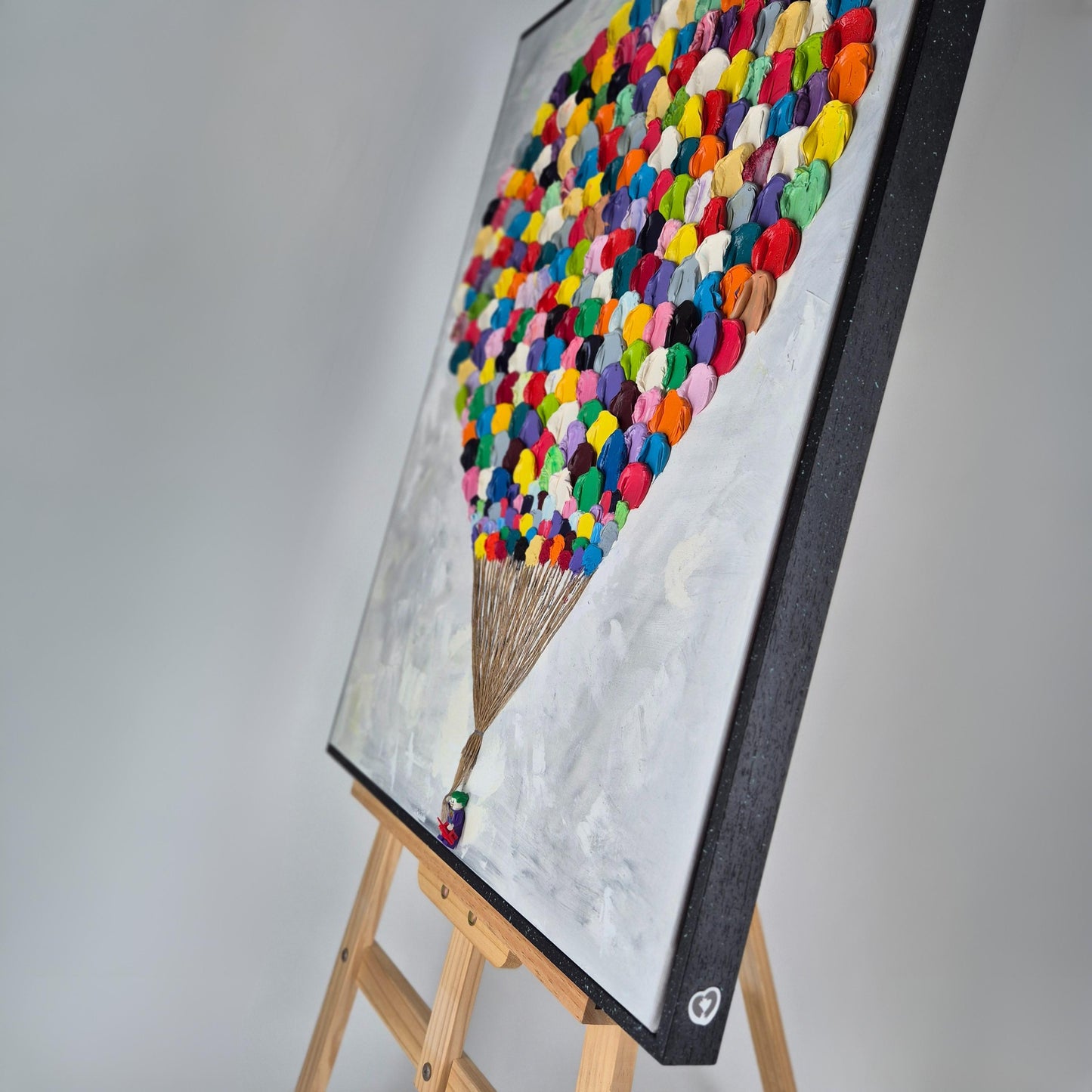 Even Jokers Dream - Bright Abstract Oil Painting on Canvas - Whimsical Surreal Abstract Art - Ready to Hang