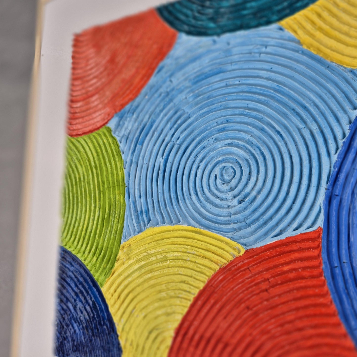 Joy in Motion – textured oil art - original abstract geometric painting on canvas - colorful wall decor - modern oil painting