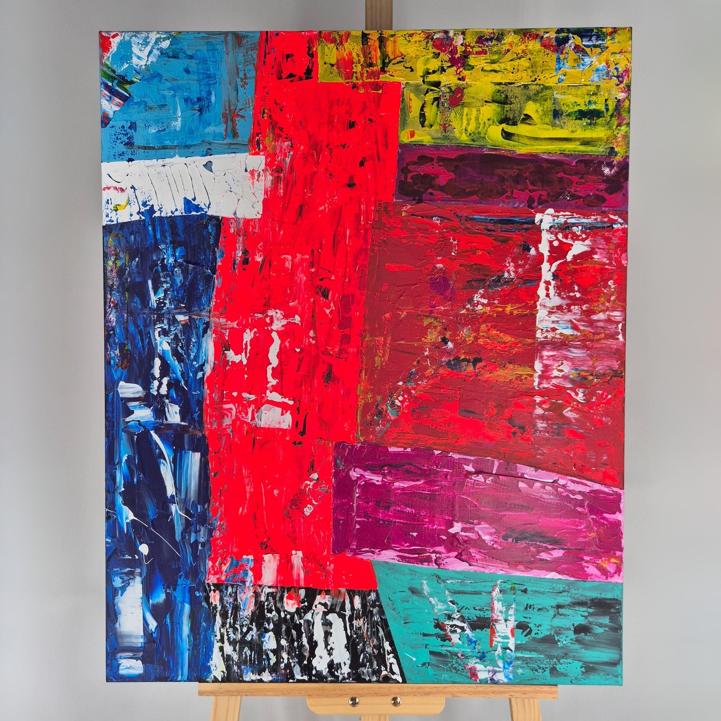 Formis - Original Textured Acrylic on Canvas Painting - Colorful Contemporary Abstract Wall Art