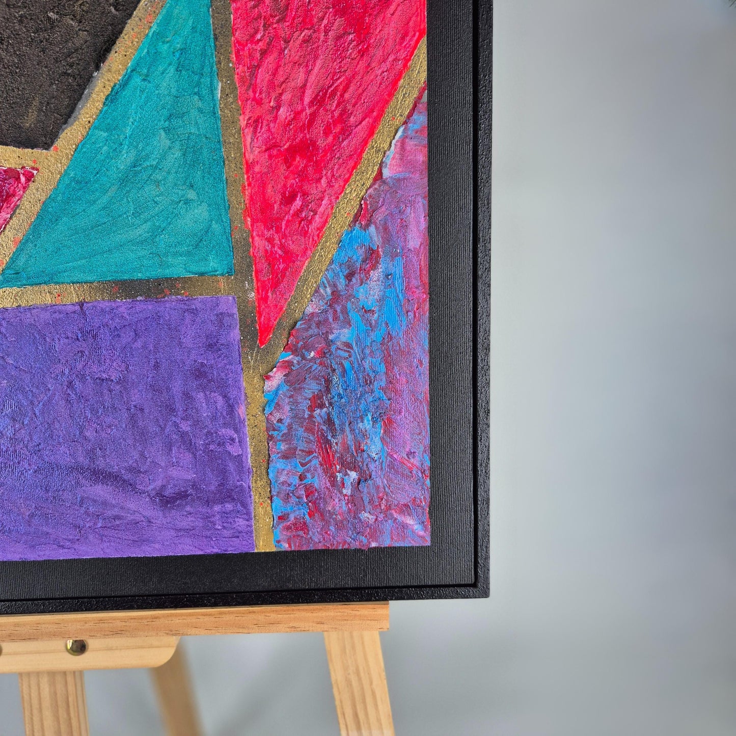Prismatica - Original Textured Acrylic Art - Painting on Canvas - Colorful Contemporary Abstract Wall Art