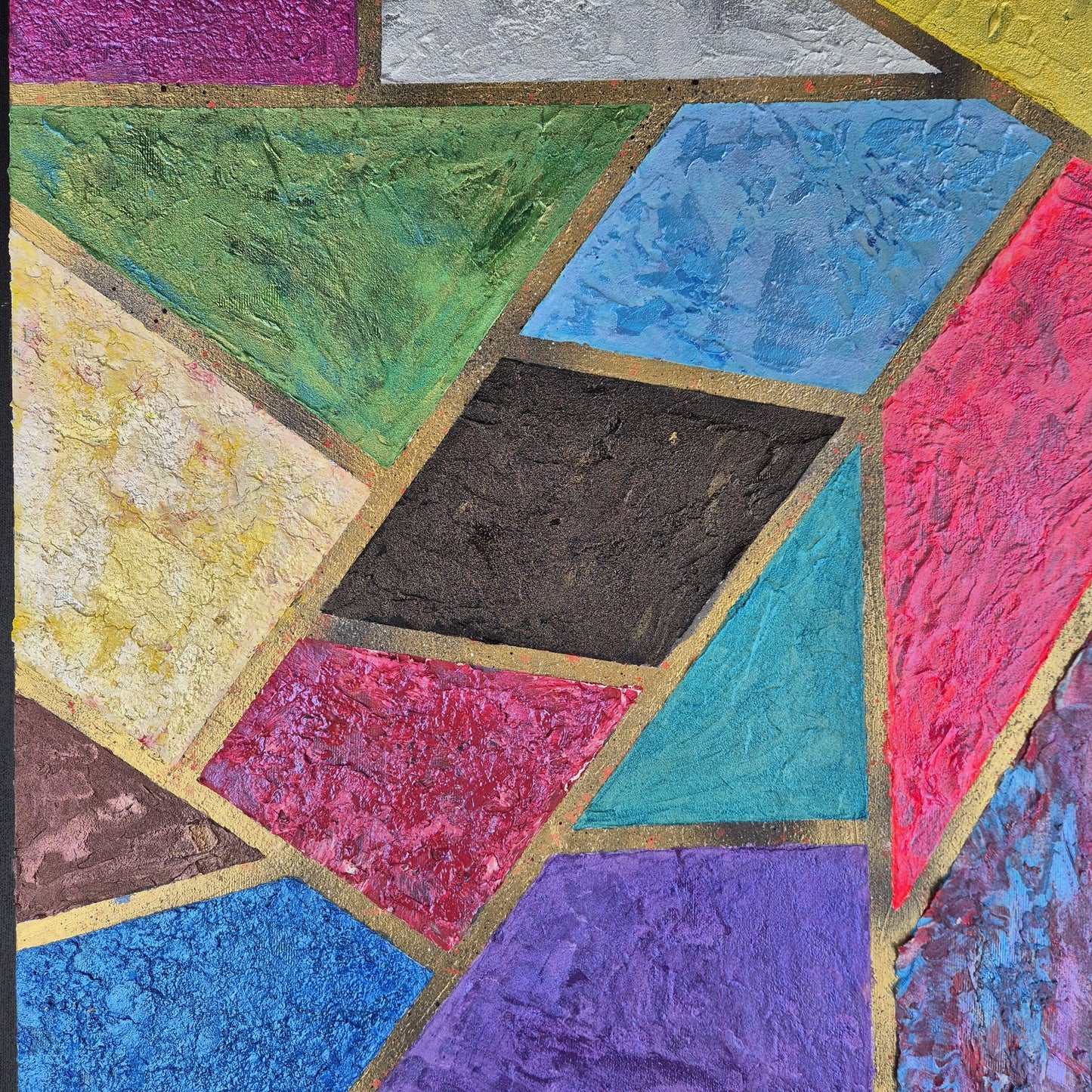 Prismatica - Original Textured Acrylic Art - Painting on Canvas - Colorful Contemporary Abstract Wall Art