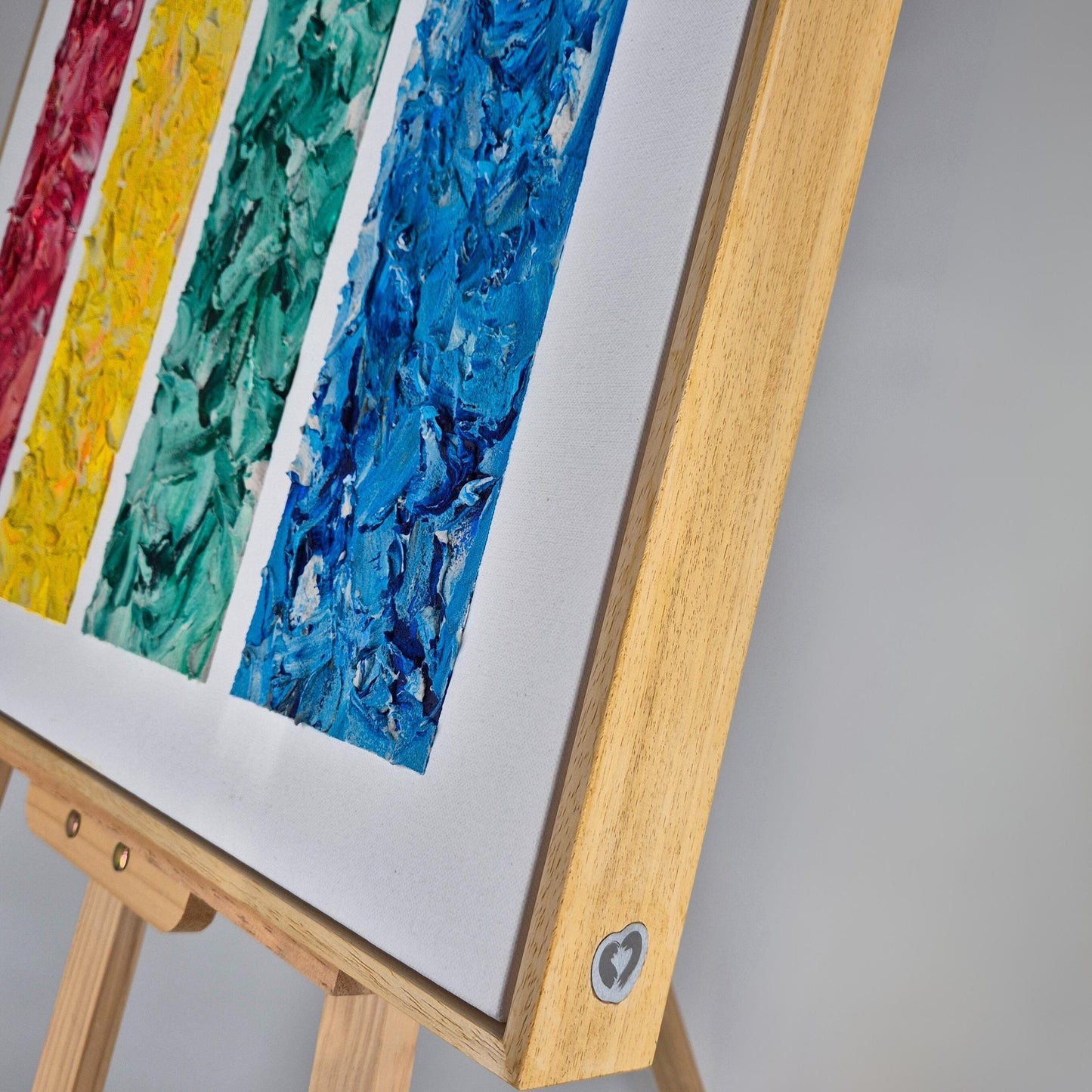 Color Code - Original Textured Acrylic Painting on Canvas - Abstract Color Composition