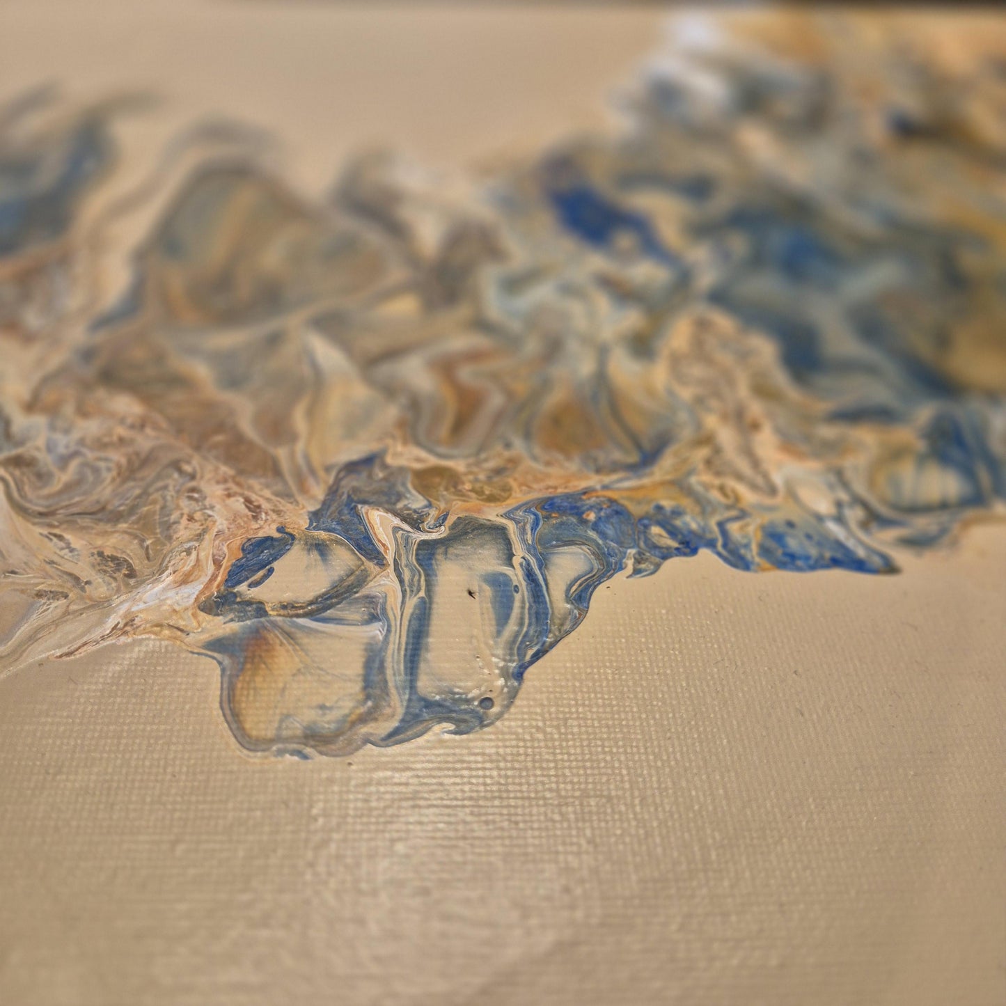 Textured Abstract Acrylic Painting 62x64 cm - Aurora - Meditative Energy Art