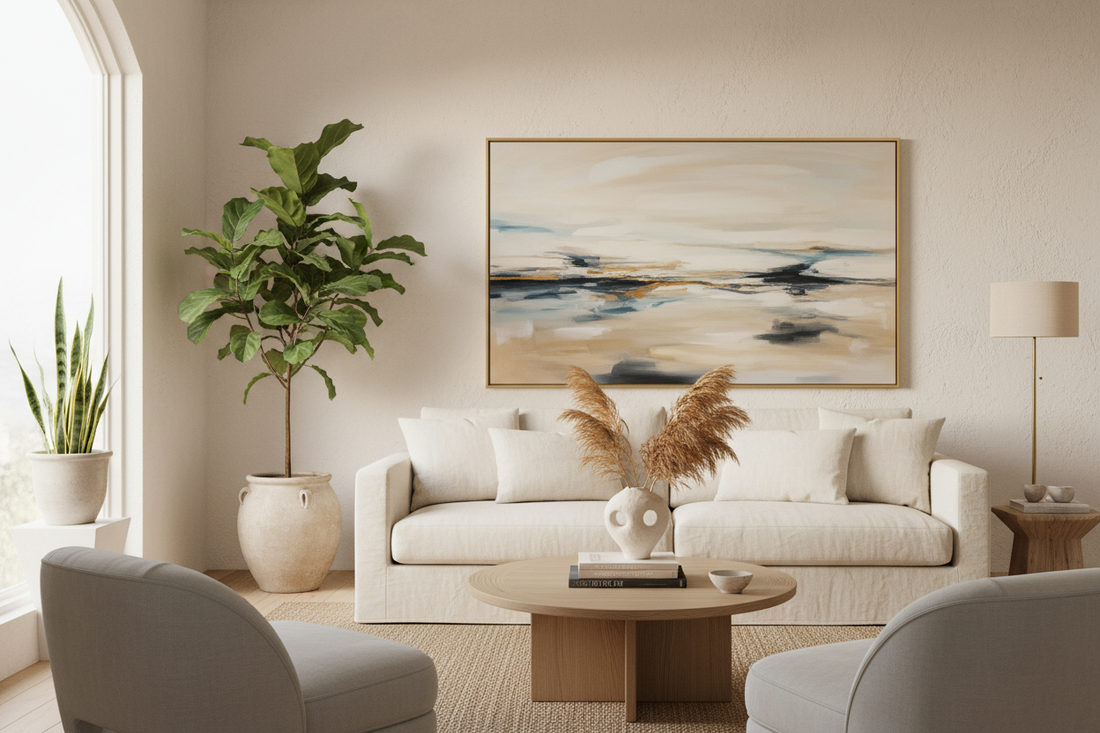 How to Choose Original Art for Your Living Room: A Guide to Colour, Size, and Style
