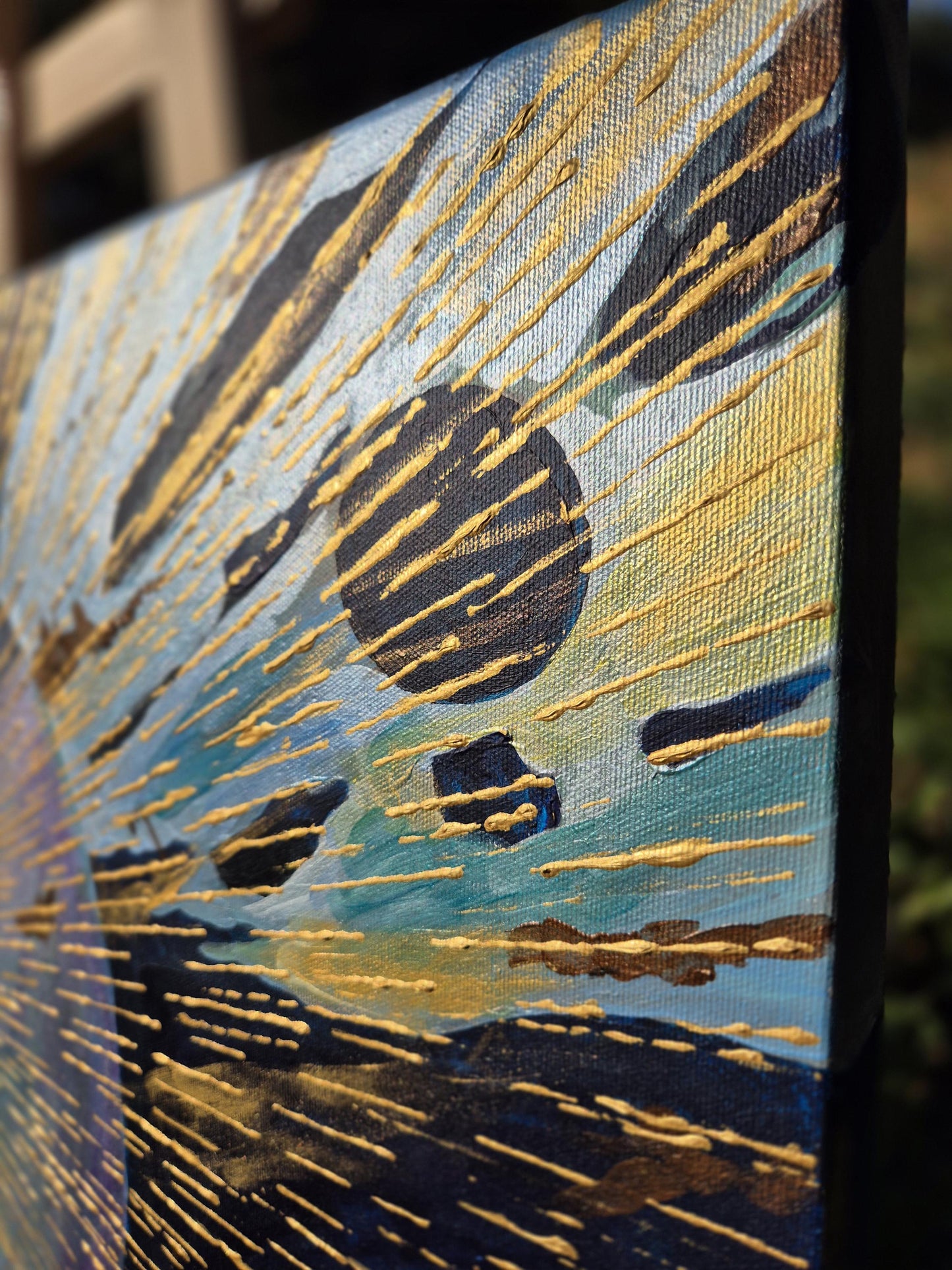 Echoes of Creation - Textured Abstract Spiritual Painting- Earth Tones - Meditative Canvas Artwork