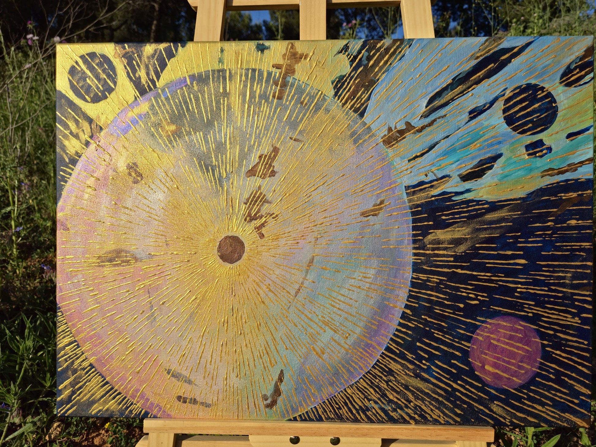 Echoes of Creation - Textured Abstract Spiritual Painting- Earth Tones - Meditative Canvas Artwork