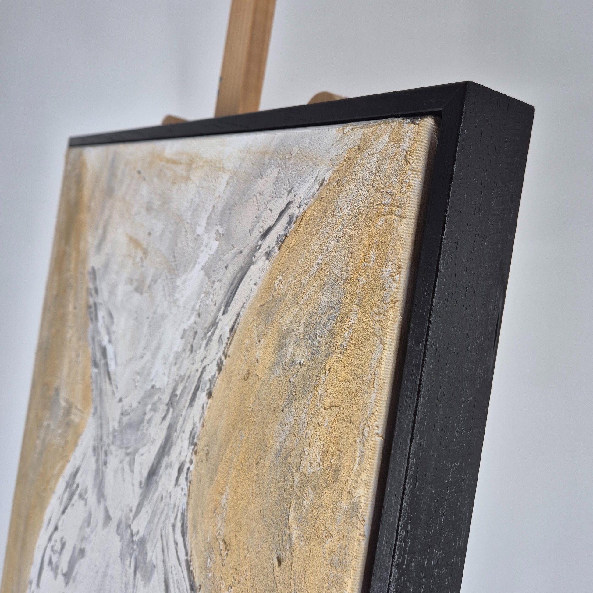 She is Universe - Feminine Abstract Painting - Sculptural Acrylic Nude - Textured Canvas Wall Art