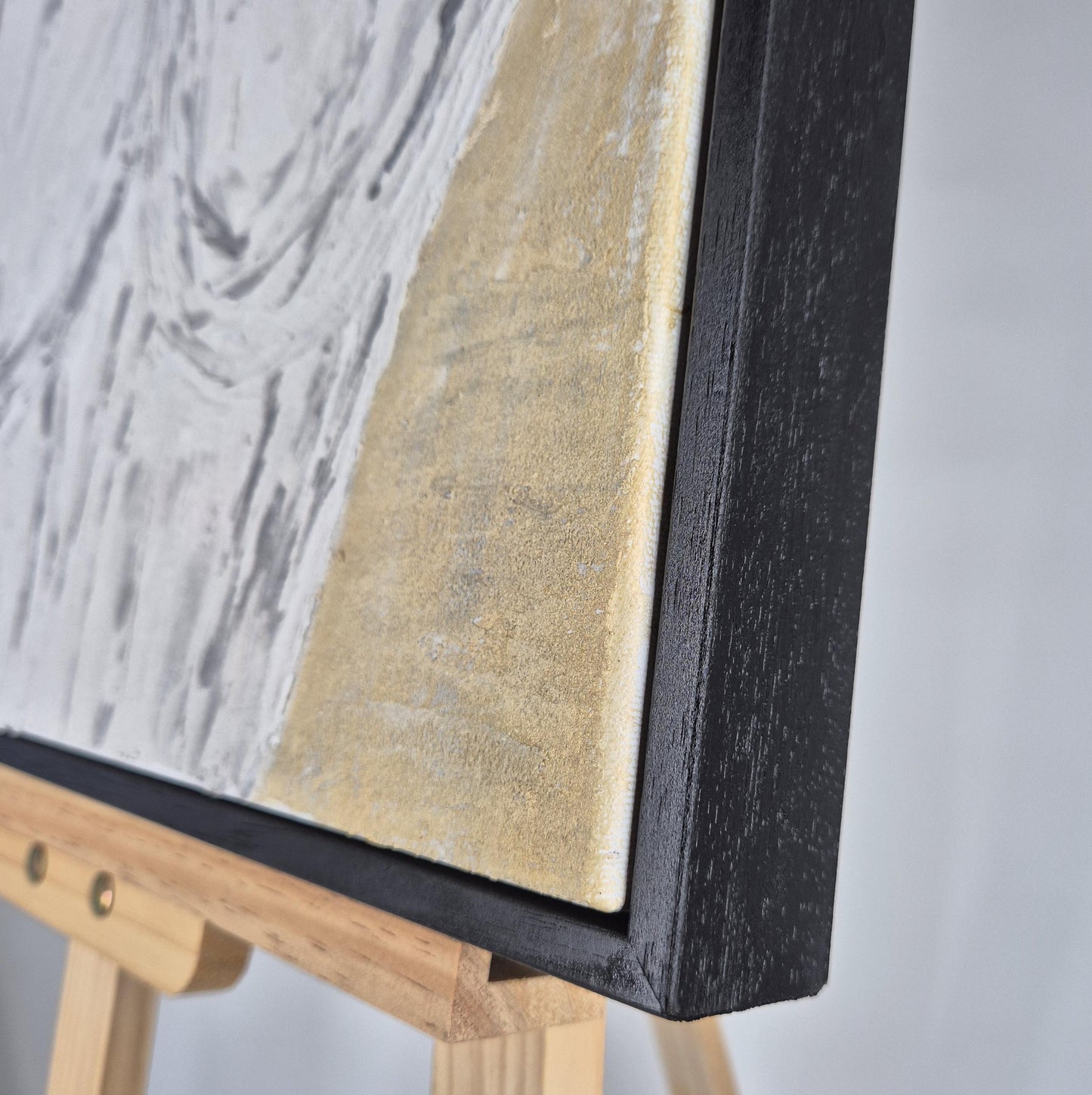 She is Universe - Feminine Abstract Painting - Sculptural Acrylic Nude - Textured Canvas Wall Art