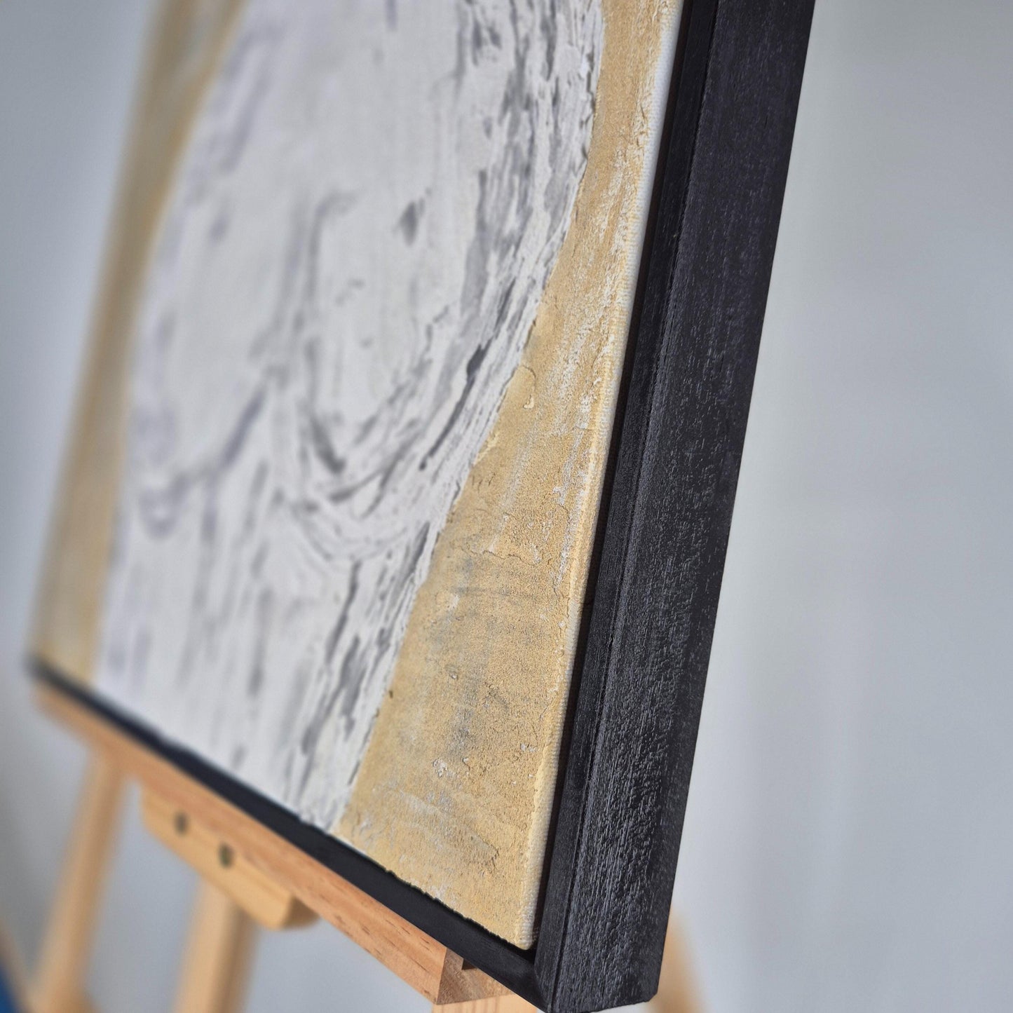 She is Universe - Feminine Abstract Painting - Sculptural Acrylic Nude - Textured Canvas Wall Art