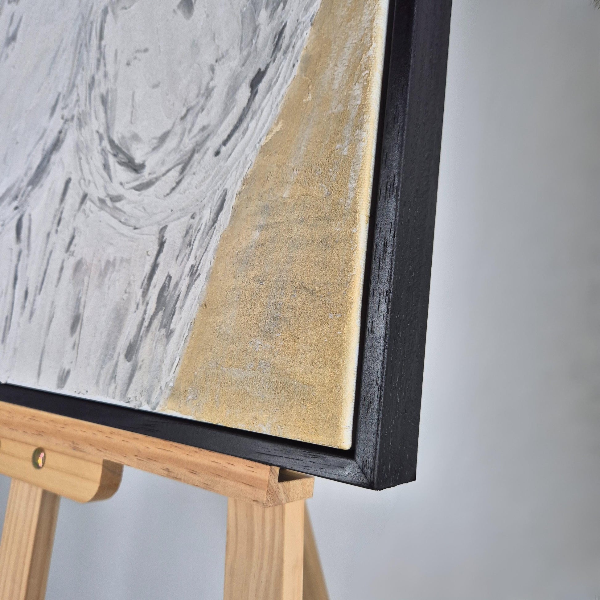 She is Universe - Feminine Abstract Painting - Sculptural Acrylic Nude - Textured Canvas Wall Art