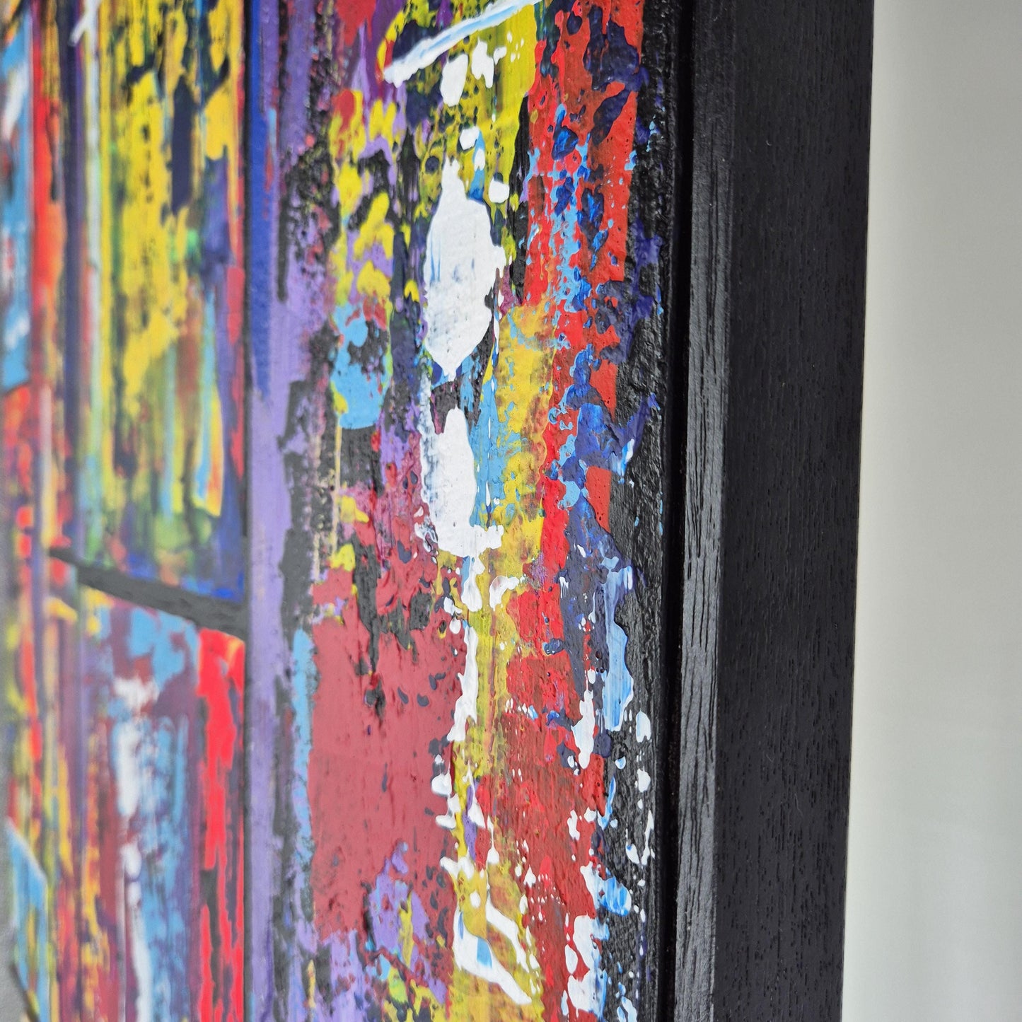 City Pulse - Original Urban Art - Textured Urban Cityscape Abstract- Modern Gold Accent Canvas Painting -