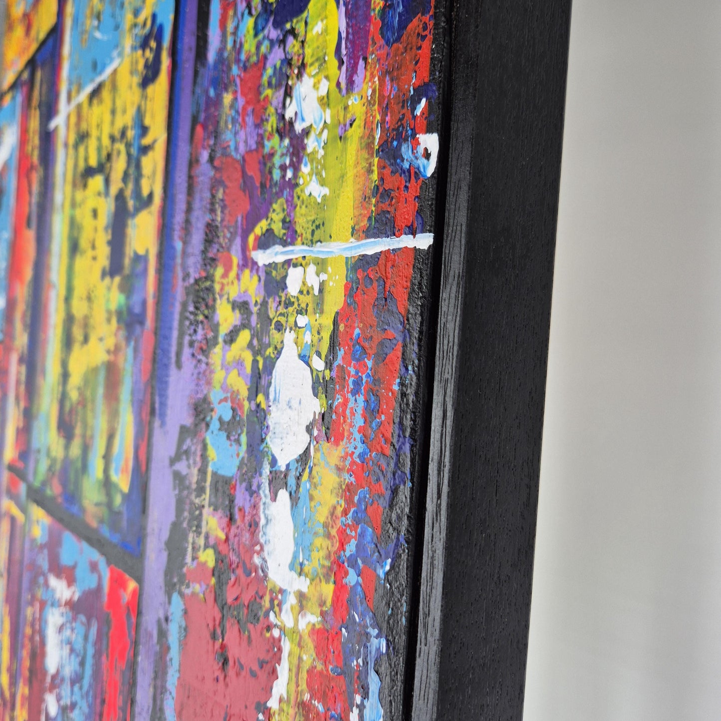 City Pulse - Original Urban Art - Textured Urban Cityscape Abstract- Modern Gold Accent Canvas Painting -
