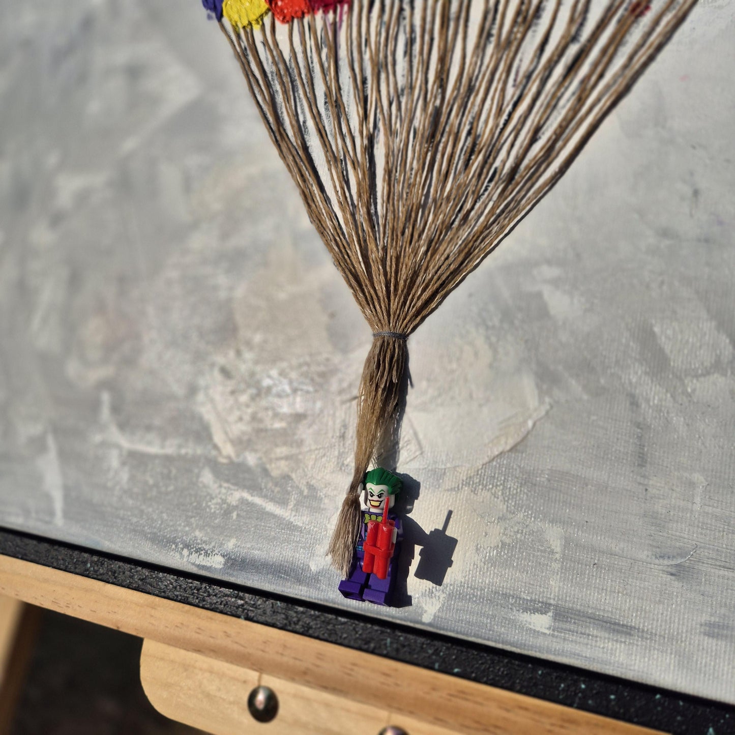 Even Jokers Dream - Bright Abstract Oil Painting on Canvas - Whimsical Surreal Abstract Art - Ready to Hang