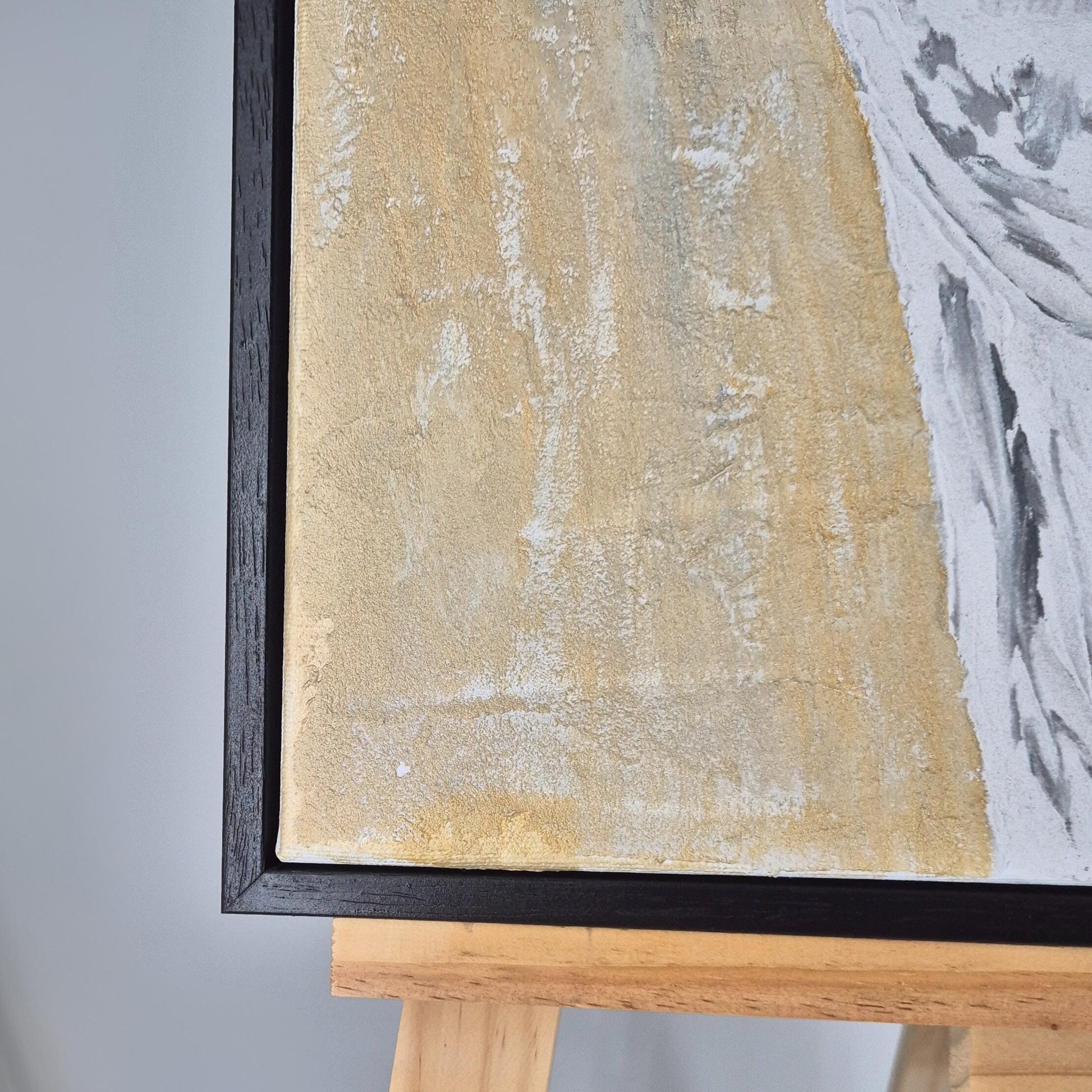 She is Universe - Feminine Abstract Painting - Sculptural Acrylic Nude - Textured Canvas Wall Art