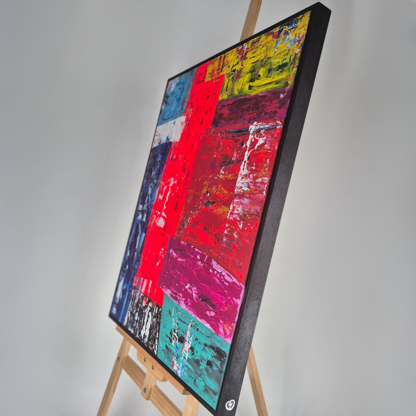 Original Textured Acrylic on Canvas Painting 83x67 cm - Formis - Colorful Contemporary Abstract Wall Art