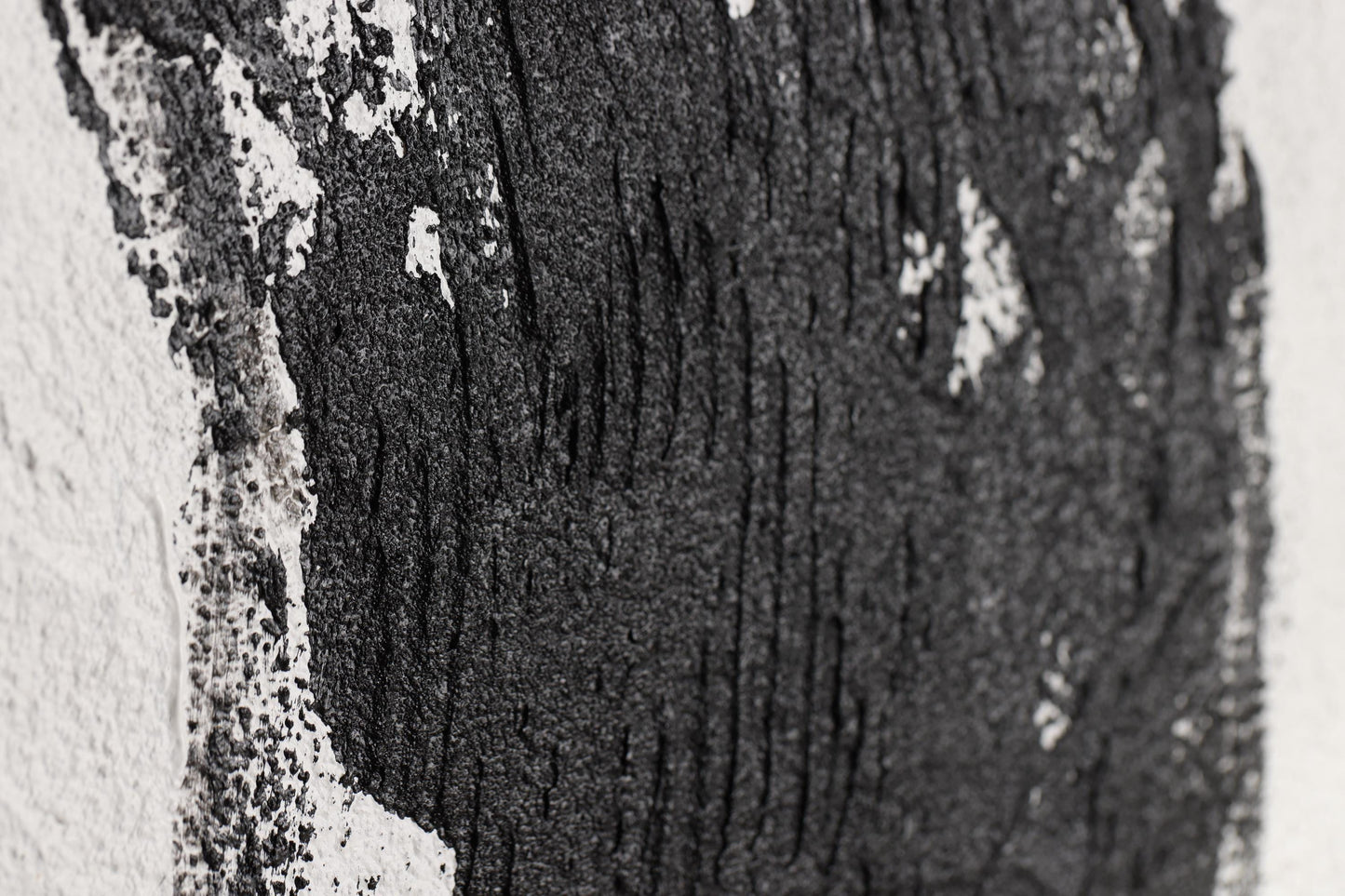 Zen Eclipse - Modern Abstract Black And White Art Diptych Textured Painting - Contemporary Wall Decor - Minimalist Energy