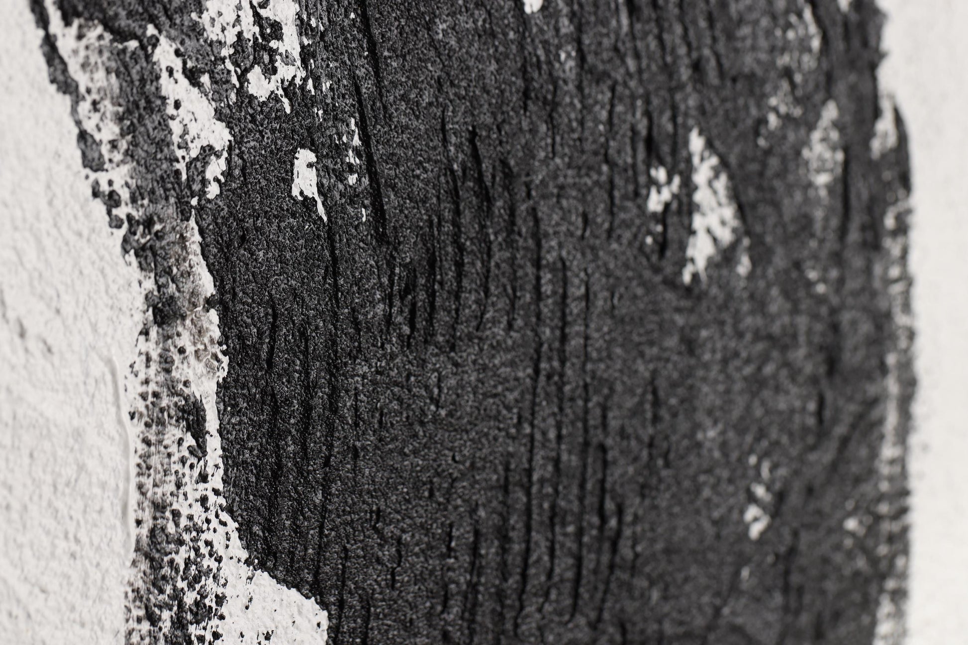 Zen Eclipse - Modern Abstract Black And White Art Diptych Textured Painting - Contemporary Wall Decor - Minimalist Energy